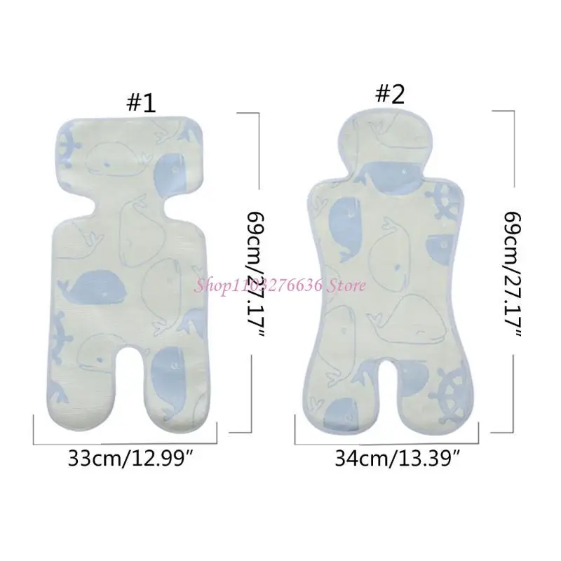 R6FD Summer Cooling Pad Cool & Comfortable Pad Toddlers Friendly Cooling for Stroller