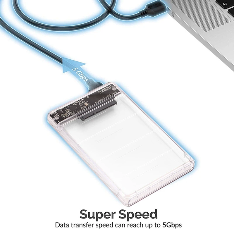 PCM2704 kartu suara USB, papan dekoder HIFI DAC dengan kotak Hard Disk seluler, Sata ke USB 3.0 perangkat keras seluler