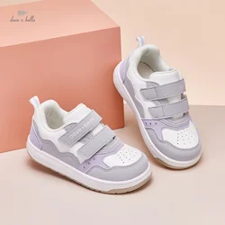 Dave Bella Baby Kids Fashion Design Walking Shoes Sneakers Purple Casual Shoes Boys Girls Breathable Board Shoes DB3241352