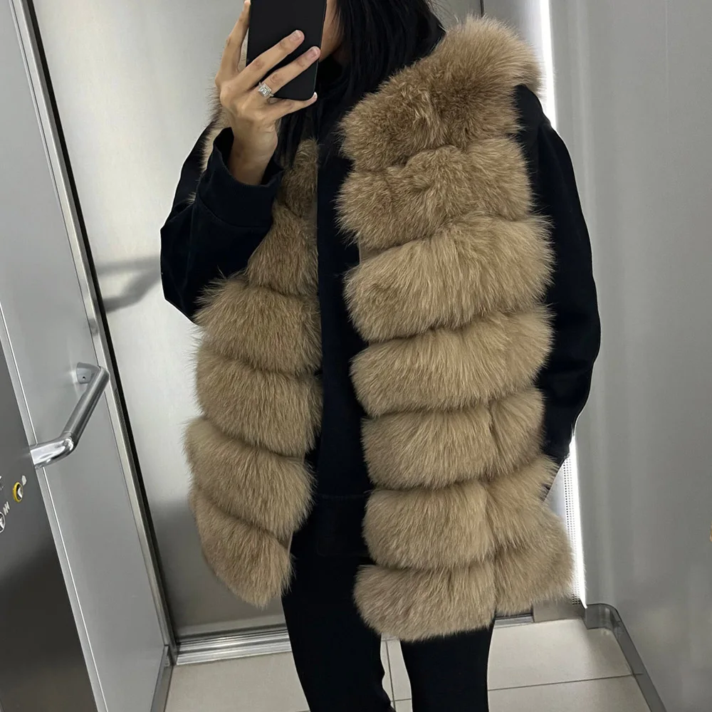 

Шуба из натурального меха енота Maomaokong 2026, женская, средней длины, зимняя, теплая, класса люкс, верхняя одежда, жилет