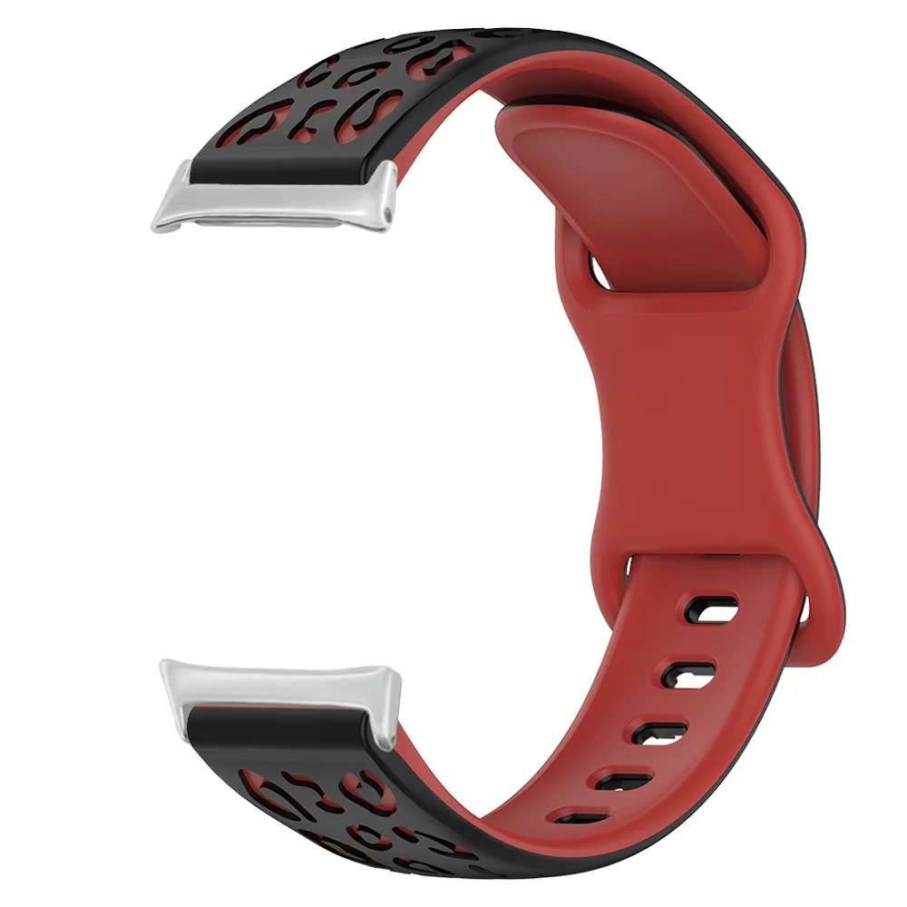 

Leopard Print Wristband For Honor Watch 4 Quick Release Breathable Silicone Replacement Adjustable Smart Watch Strap Men Women