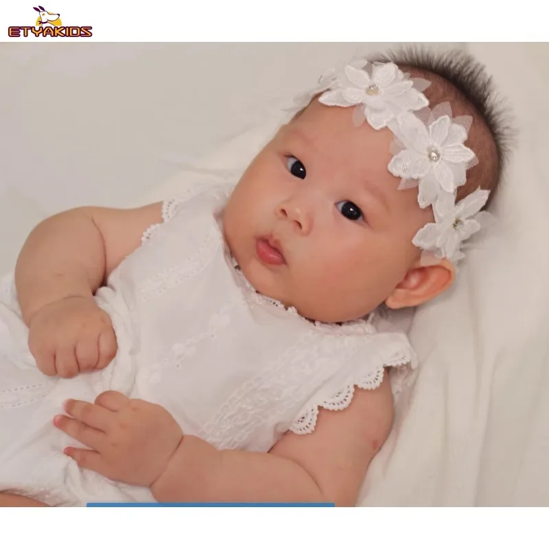 

French Retro Garden Lace Hollow Out Wide Baby Children Headband Cute Toddler Hair Girls Headwear Photo Props Accessories