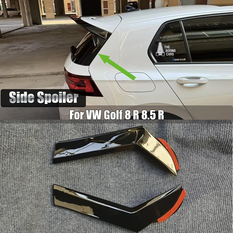 Rear Window Side Spoiler Wing for VW Golf 8 MK8 8.5 R Hatchback ABS Direct Fit Body Styling Exterior Accessories