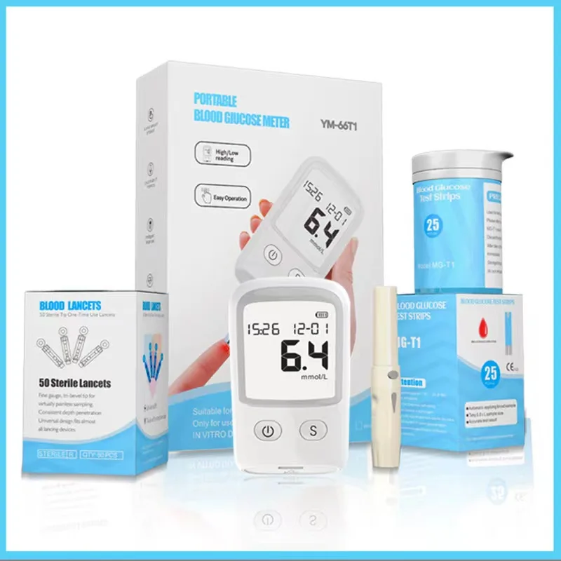 Freestyle Libre blood glucose test paper and Lancet set, blood glucose monitor can quickly and accurately measure blood glucose