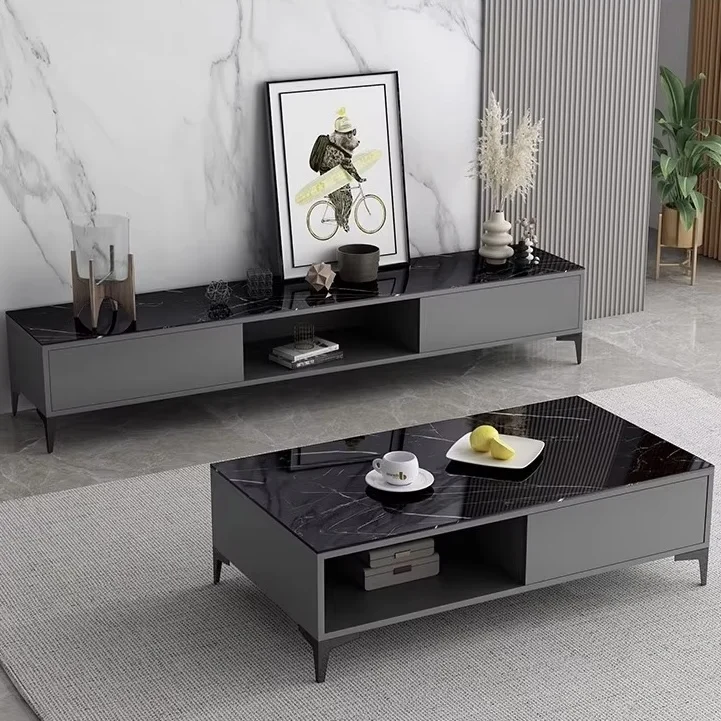 

Modern Simple Style TV Cabinet for Living Room Customizable Wooden Furniture for Home Use Direct From Factory