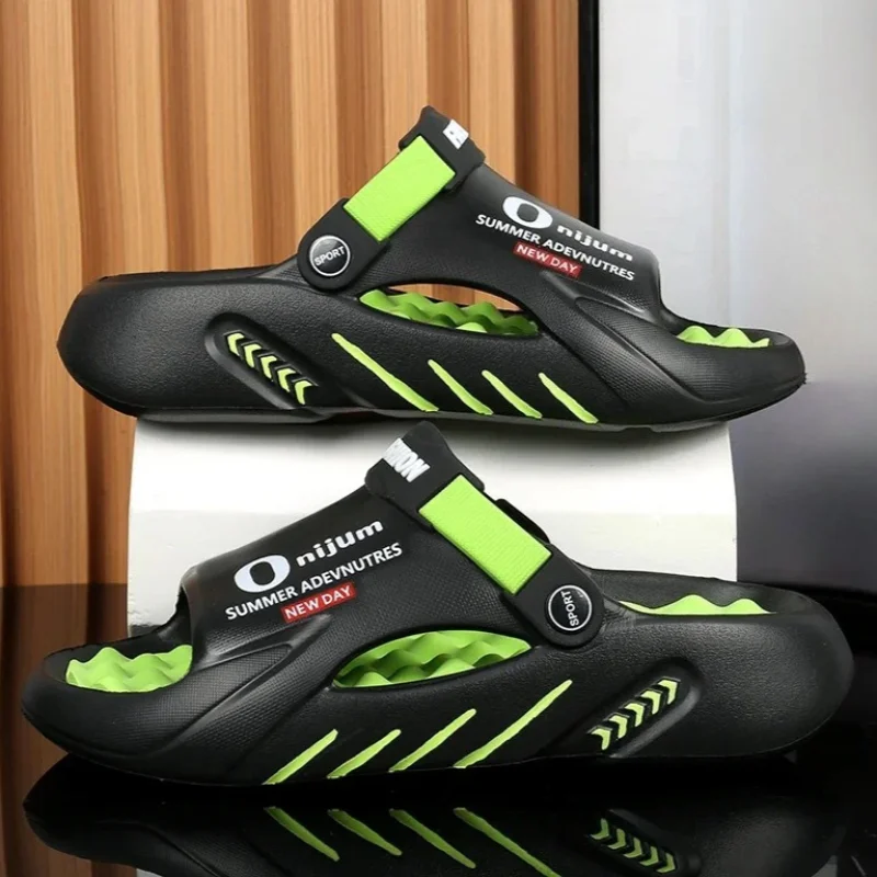 

Men Slippers New Summer EVA Soft-soled Platform Slides Sandals Indoor Outdoor Walking Beach Shoes Flip Flops Mens Shoes