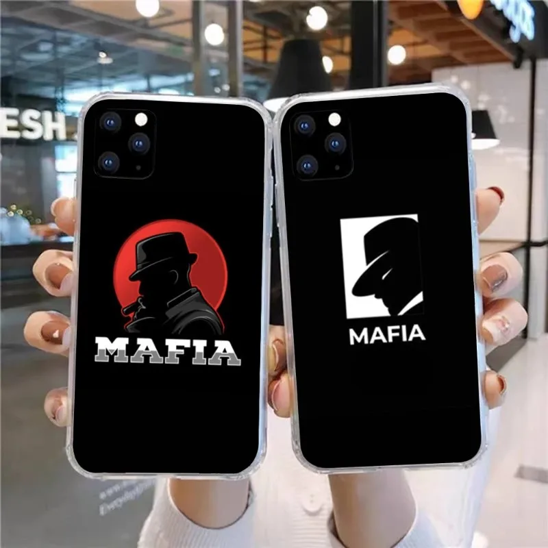 Italy Mafia Smart Phone Case for Huawei P50 P40 P30 Pro Mate 40 30 Pro Nova 8 8i Y7P Honor Clear Phone Cover Funda