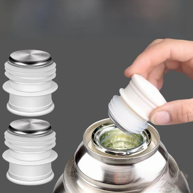 Stainless Steel Insulated Water Bottle Silicone Lid Home Use Hot Water Pot Stopper Tea Pot Lid Soup Pot Lid Coffee Pot Lid