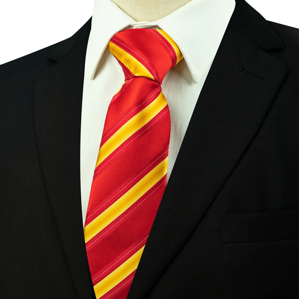 EASTEPIC Men\'s Gifts of Striped Ties Red Neckties for Gentlemen in Fine Apparel Fashionable Accessories for Social Occasions