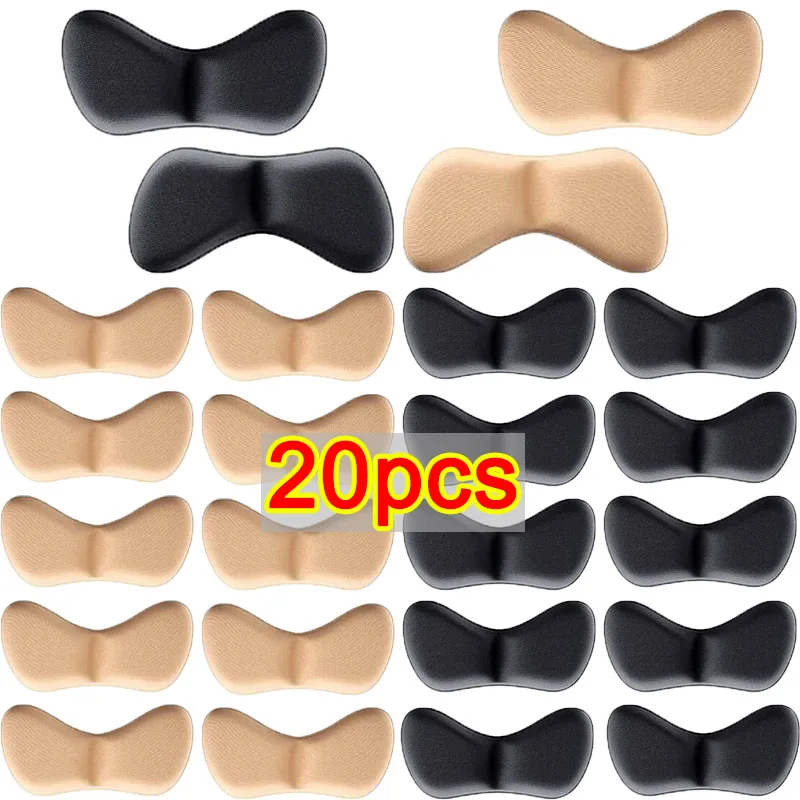 10/1Pairs Women's Heel Insoles Patch Anti-wear Cushion Pads High Heel Feet Care Adjust Sizing Sponge Adhesive Back Stickers