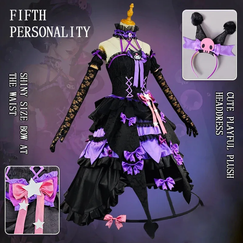 دموي الملكة ماري تأثيري لعبة الهوية الملكة الدموية تأثيري حلي زي حفلة لوليتا فستان كرنفال أنيمي لعب الأدوار الدعاوى