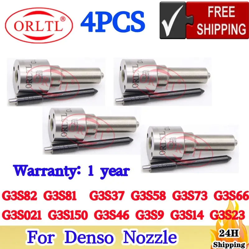 

4 PCS G3S150 G3S58 G3S46 G3S9 G3S14 G3S23 G3S82 G3S81 G3S37 G3S73 G3S66 G3S021 For Denso Best Quality Fuel Injectors Nozzle
