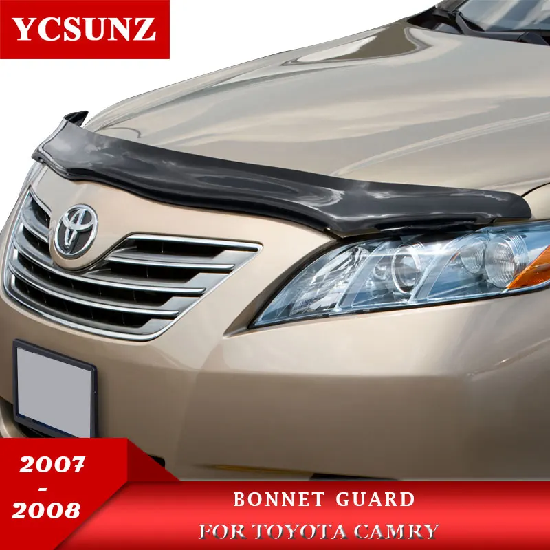 

2007 Black Bonnet Guard For Toyota Camry 2007 2008 Car Accessories Bug Shield Tinted Bonnet Protectors YCSUNZ