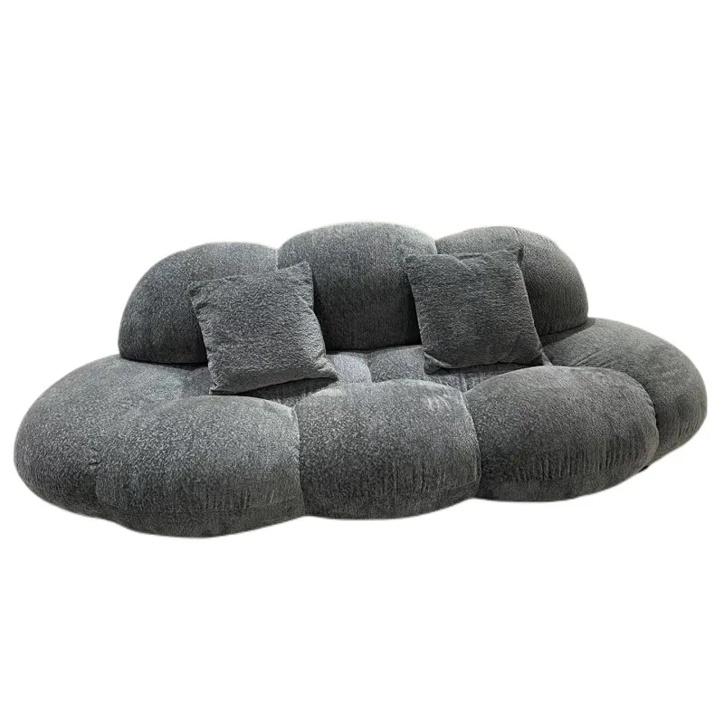 

Nordic special-shaped cloud sofa small apartment living room chenille fabric petal clothing store beauty salon Nordic style