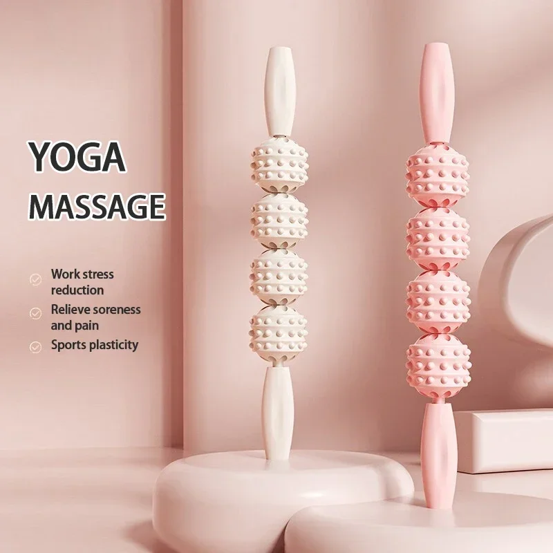 

Thin Leg Massage Calf Yoga Stretcher Roller Ball Muscles Massage Relaxation Stick Exercise Body Fitness Wolf Tooth Fascia Stick