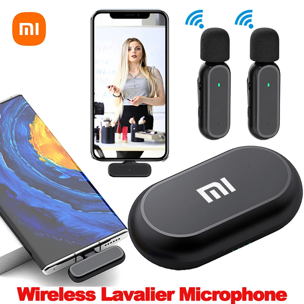 Xiaomi mijia drahtloses hd radio live mikrofon geräusch unterdrückung dual mic 20 meter für handy tiktok kurze video aufzeichnung