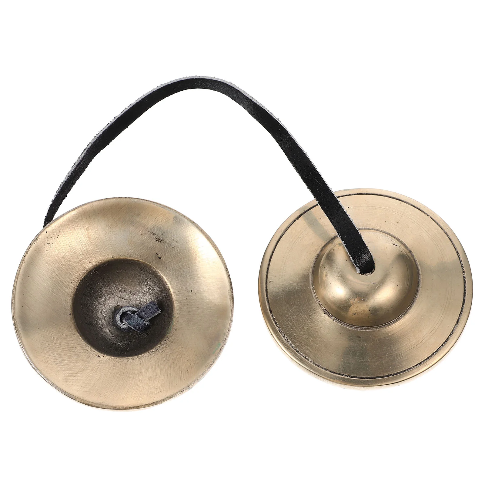 

Pure Copper Bell Finger Cymbals Chime Bells Tingsha Meditation Hand Thumb