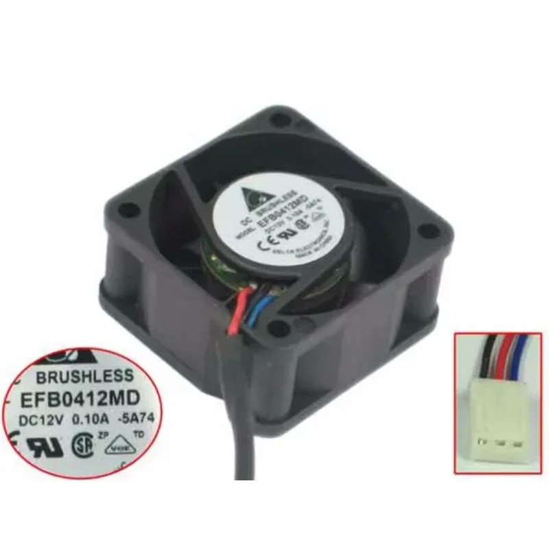 

Delta Electronics EFB0412MD 5A74 DC 12V 0.10A 40x40x20mm Server Cooling Fan