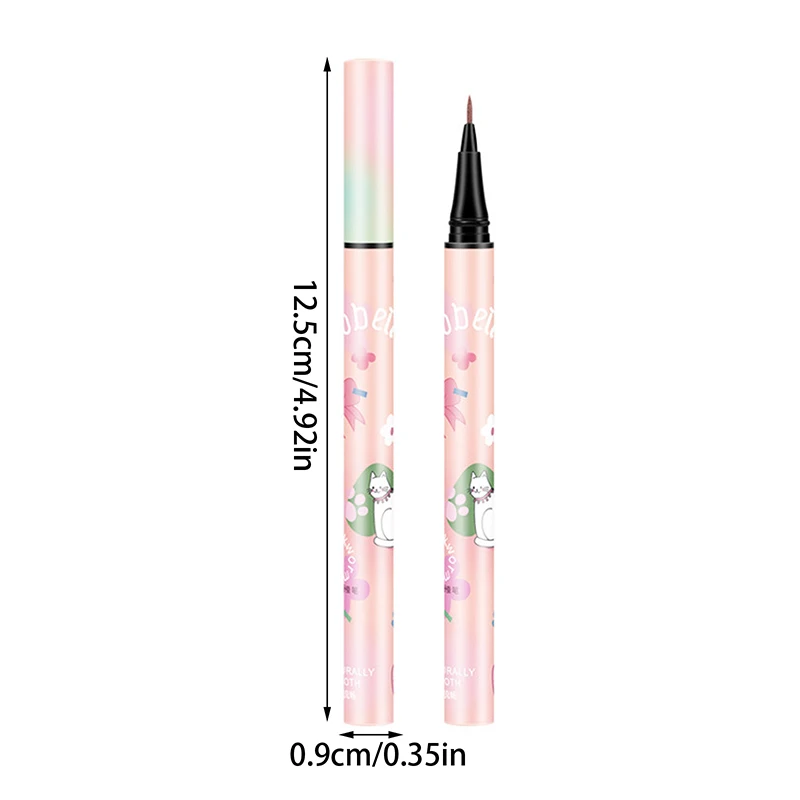 Silkworm Eyeliner Pen para mulheres, delineador líquido, duradouro, impermeável, à prova de suor, anti manchas, secagem rápida, maquiagem ferramenta