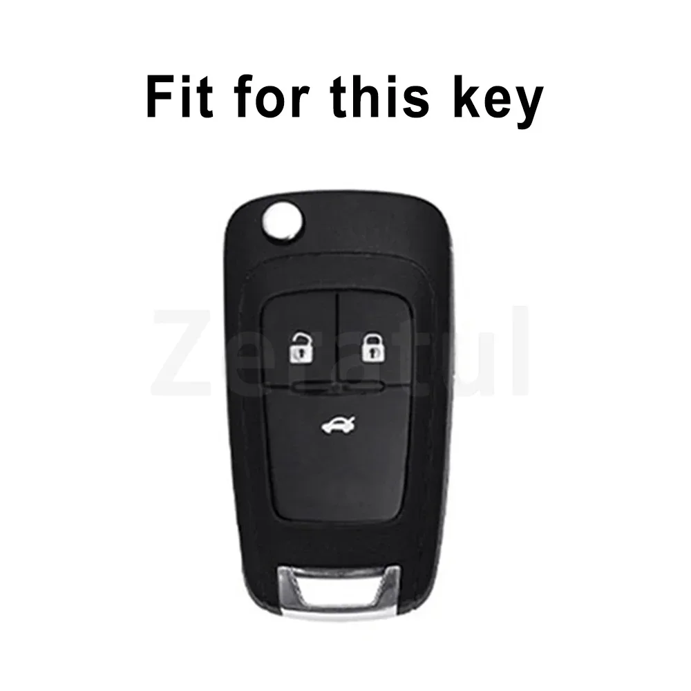 3 Buttons TPU Car Flip Key Case Cover For Chevrolet Cruze Aveo Trax Sail Malibu For Opel Vauxhall Astra Corsa Meriva Insignia