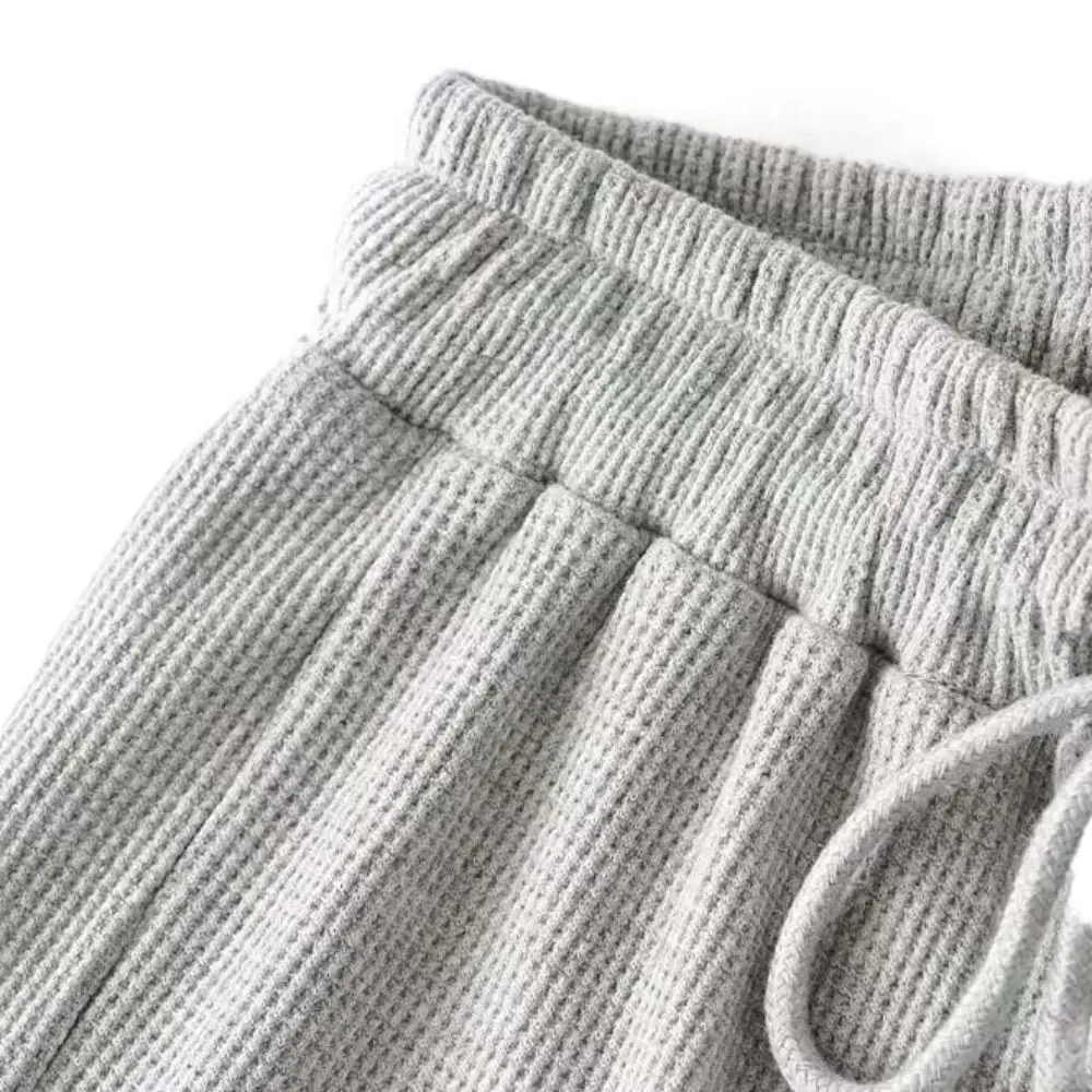 

Elastic Lace Up Drawstring Shorts Women High Waist Large Size Sweet Ruffled Shorts Ins Style Loose Wide Leg Short Pants Girl