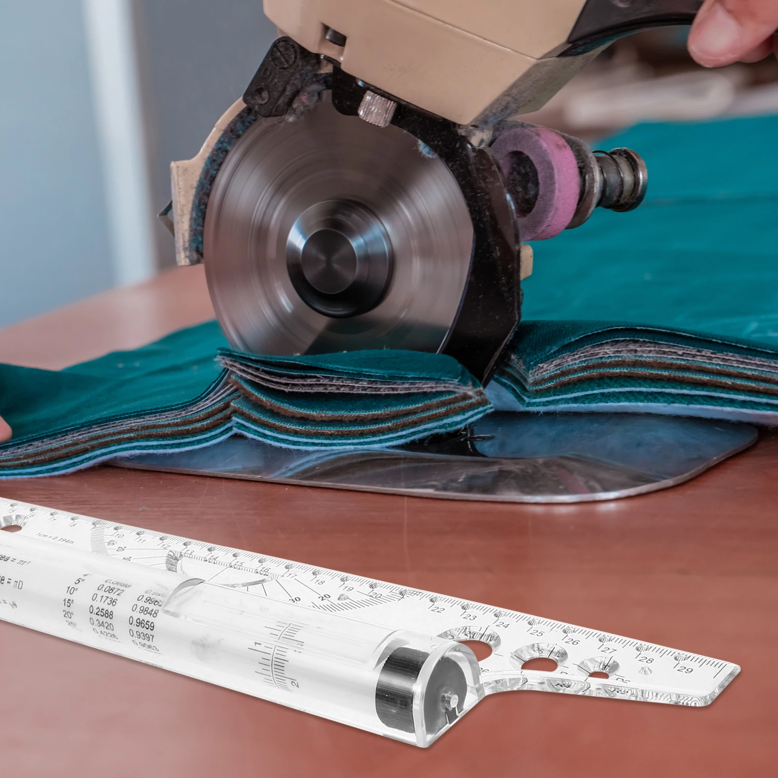 

Parallel Ruler 30cm Clear Scale High Accuracy Drawing Tool Multi-purpose Rolling Ruler Plastic Measuring Engineer Design Angle