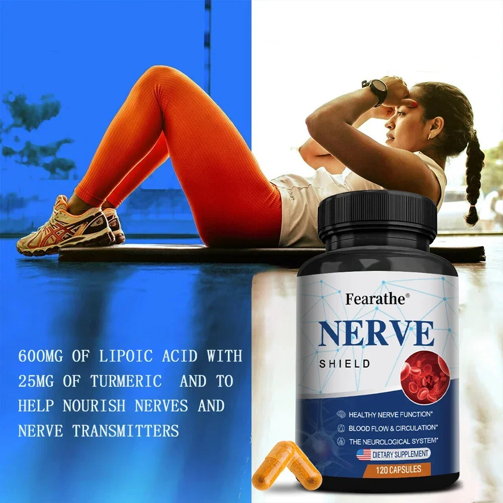 Nerve Support Supplements - Supports Healthy Nerve Function and Neurotransmitters, Blood Flow, Circulation