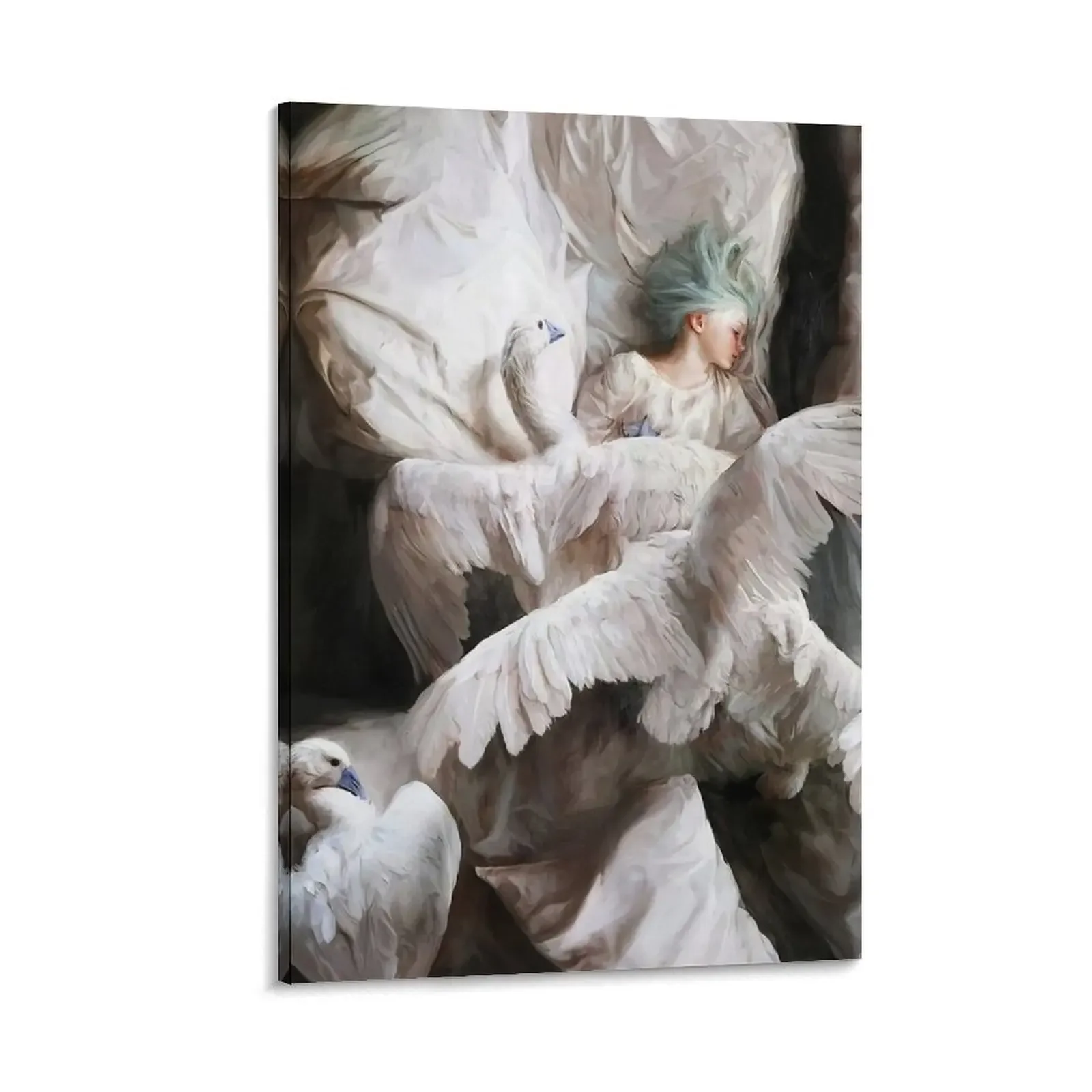 

The Swan Landing Canvas Painting house decorations poster anime bedrooms decorations