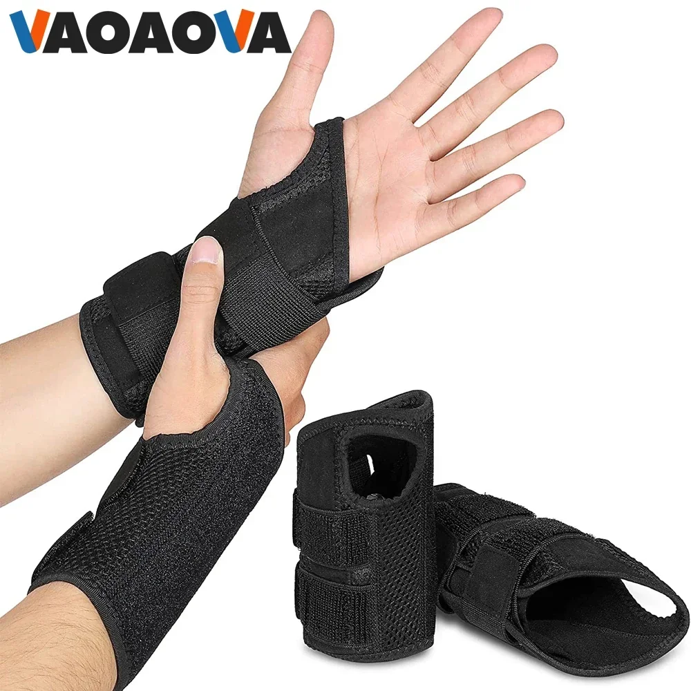 1Pcs Carpal Tunnel Wrist Brace for Women and Men, Support Hand Brace Palm Wrap Injury Fracture Fixed Orthopedic Wristband