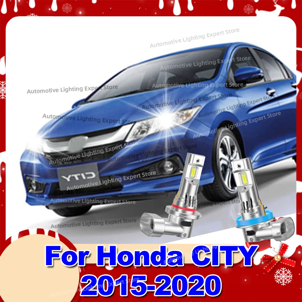 

2/4Pcs LED Light 30000LM Canbus Lamps With Fan Turbo Headlight For Honda CITY 2015 2016 2017 2018 2019 2020