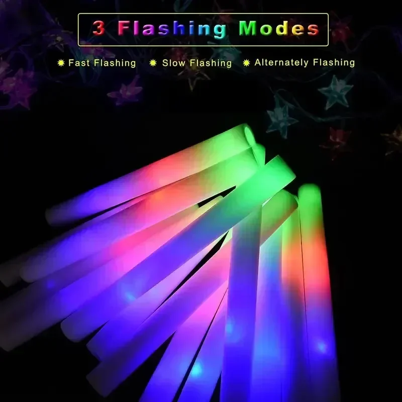 30Pcs Foam Glow Sticks with 3 - Flashing Led Foam Sticks Party 评论和价格