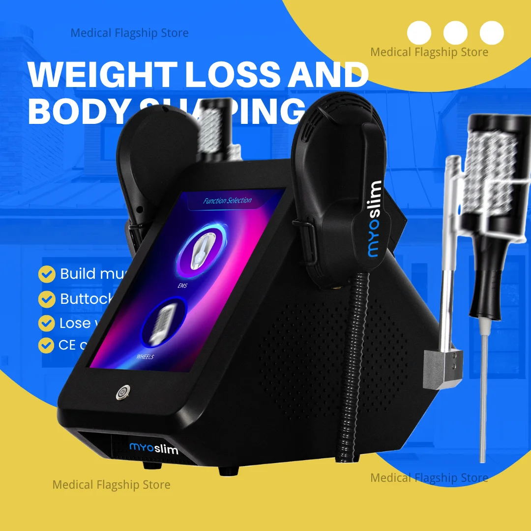 

MYOSLIM 6500 Вт 15T RF машина 15 Tesla магнитный стимулятор мышц для коррекции фигуры сжигание жира для похудения алмазный ролик