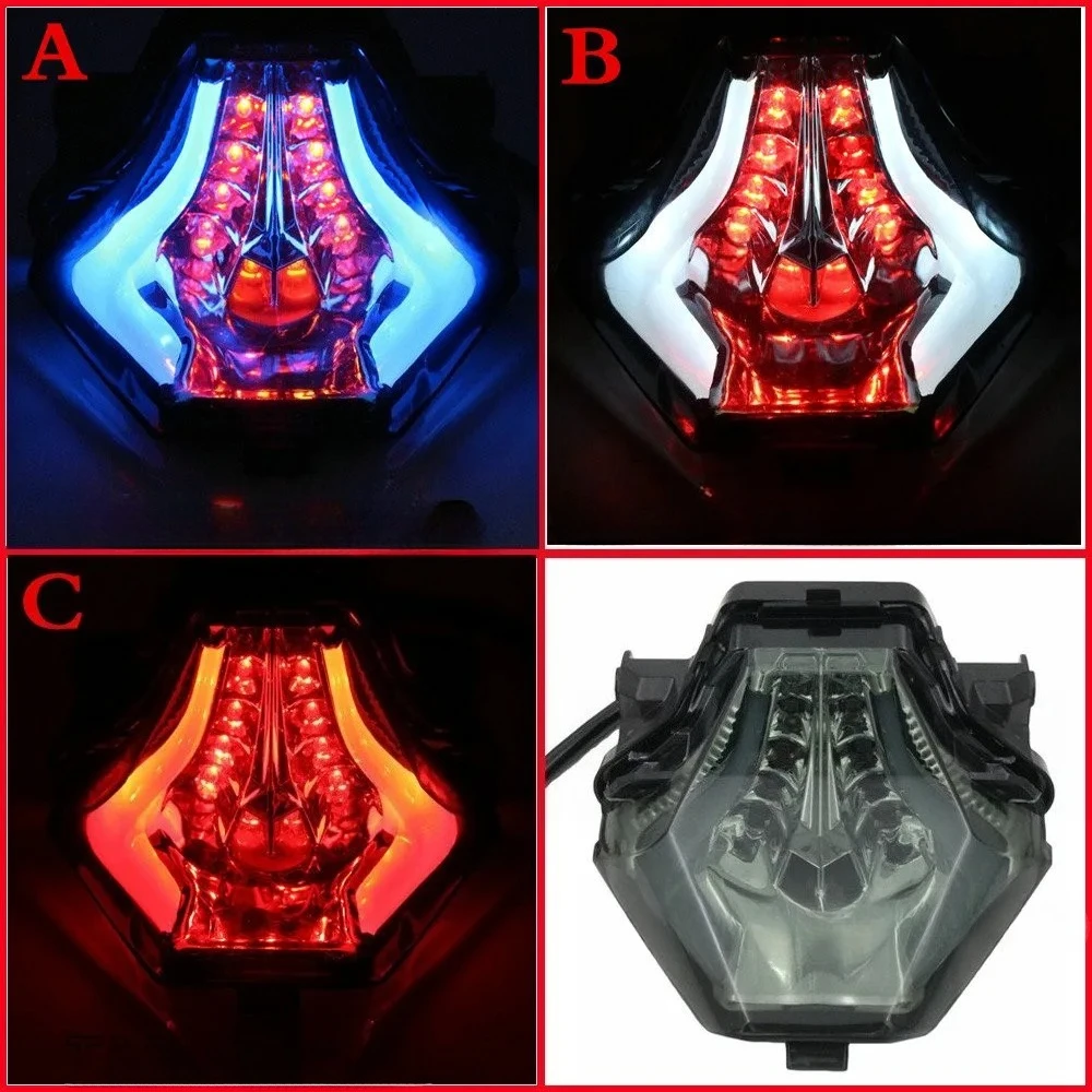 

For Yamaha R3 R25 MT07 MT-07 MT 07 25 03 Rear Tail LED Running Flashing Light Stop Brake Blinker Taillight Turn Signals Flasher