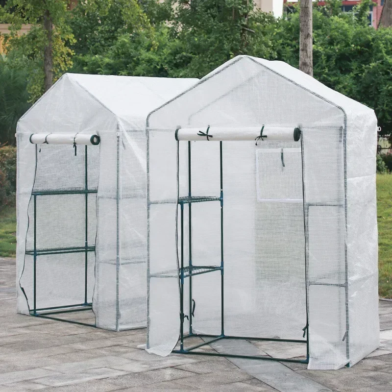 Garden Mini Planter House Greenhouse Gardening Family Large Greenhouse Plant Greenhouse Rain Frost Proof Insulation Shed Cover