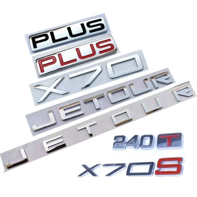 

Car Trunk Back Emblem Badge Logo Decal Nameplate Front Sticker For JETOUR X70 Plus X70S 240T