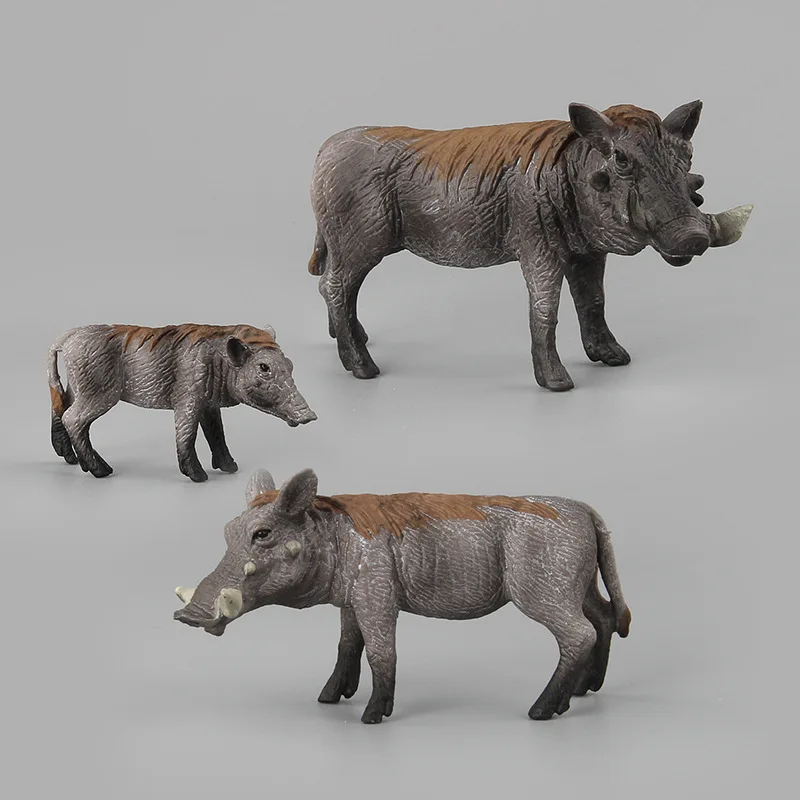 Simulation Realistic Wild Boar Wild Animal Model Fun Realistic Wild Boar Ornament Desktop Decoration Children Cognitive Toy Gift