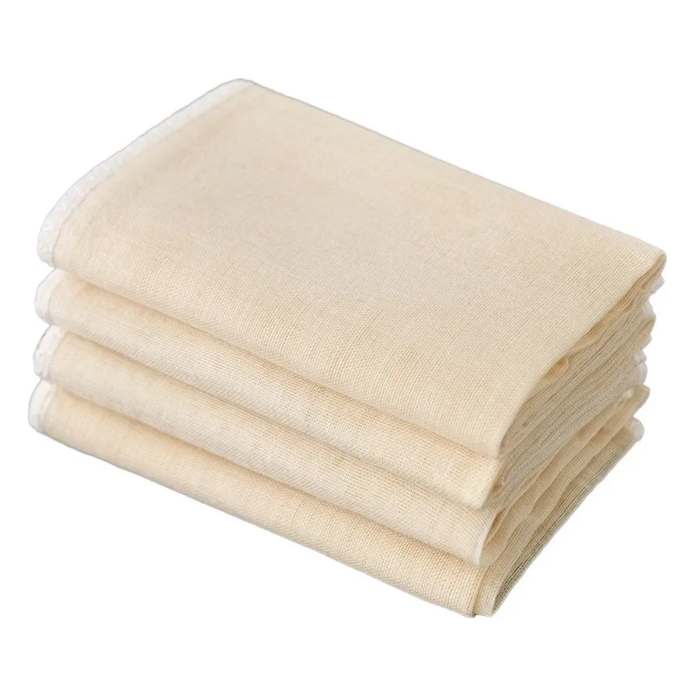 Cotton Cheese Cloths Reusable 40*40/50*50CM Cotton Gauze Cheesecloth Hemmed Edge Kitchen Tools Filter Cloth for Straining