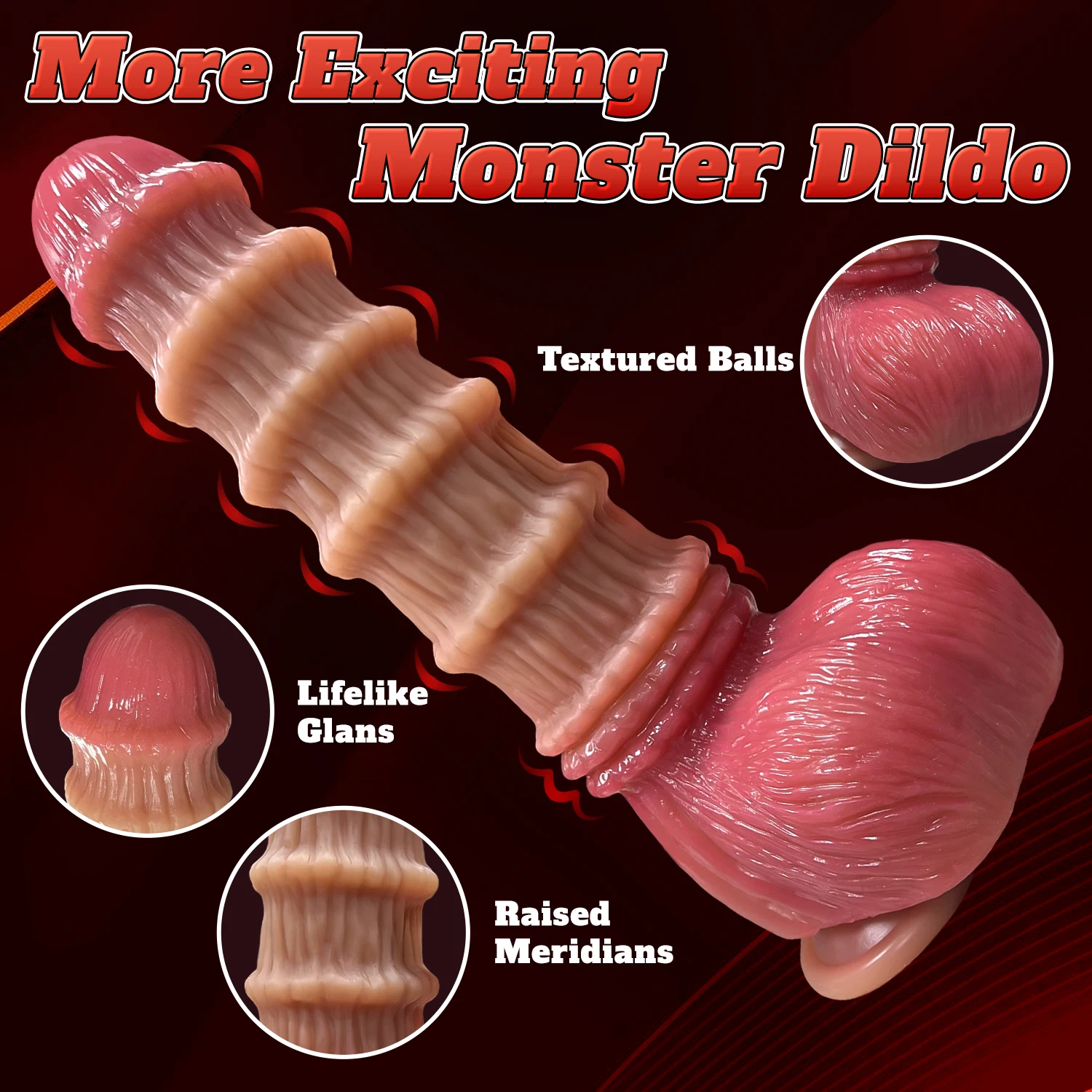 3 Size Huge Dildo Penis Sex Toys Butt Plug Anal Dilator Prostate Massager for Sexy Adult Women Men Gay Monster Dick Masturbator