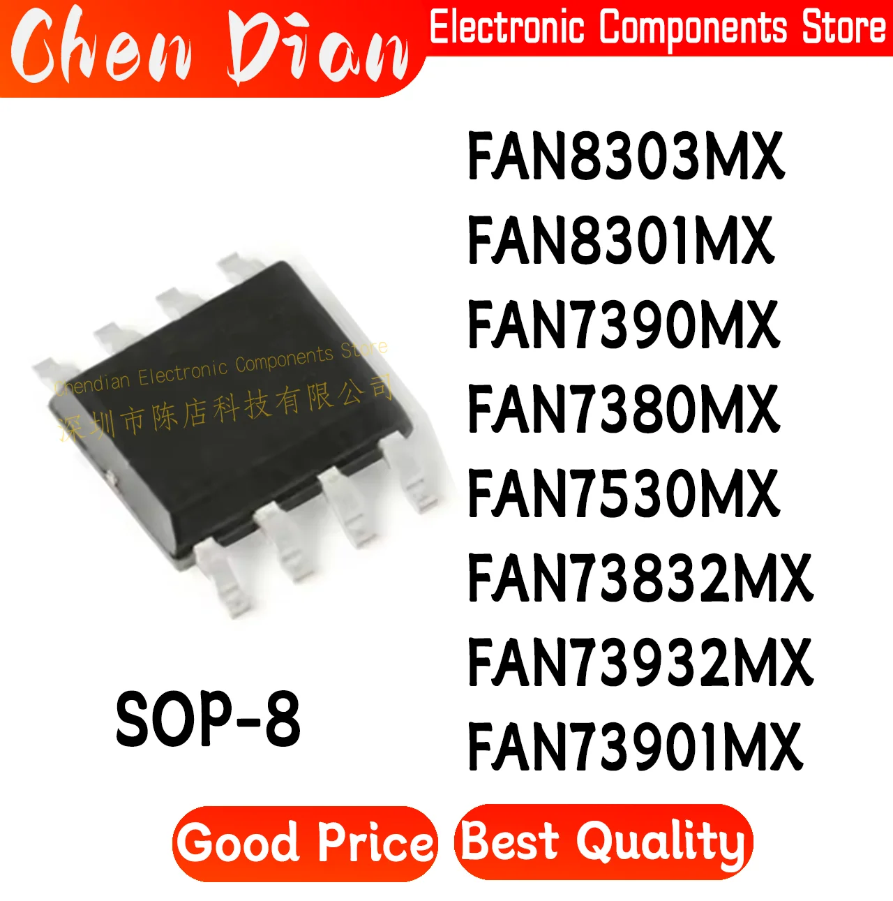 

FAN8303MX FAN8301MX FAN7390MX FAN7380MX FAN7530MX FAN73832MX FAN73932MX FAN73901MX SOP-8 New Original Genuine