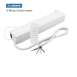 The latest generation 5 Wire curtain motor 100-240V 50/60 HZ,RS485/Dry Contact/RF433 Control,Silent curtain motor for smart home