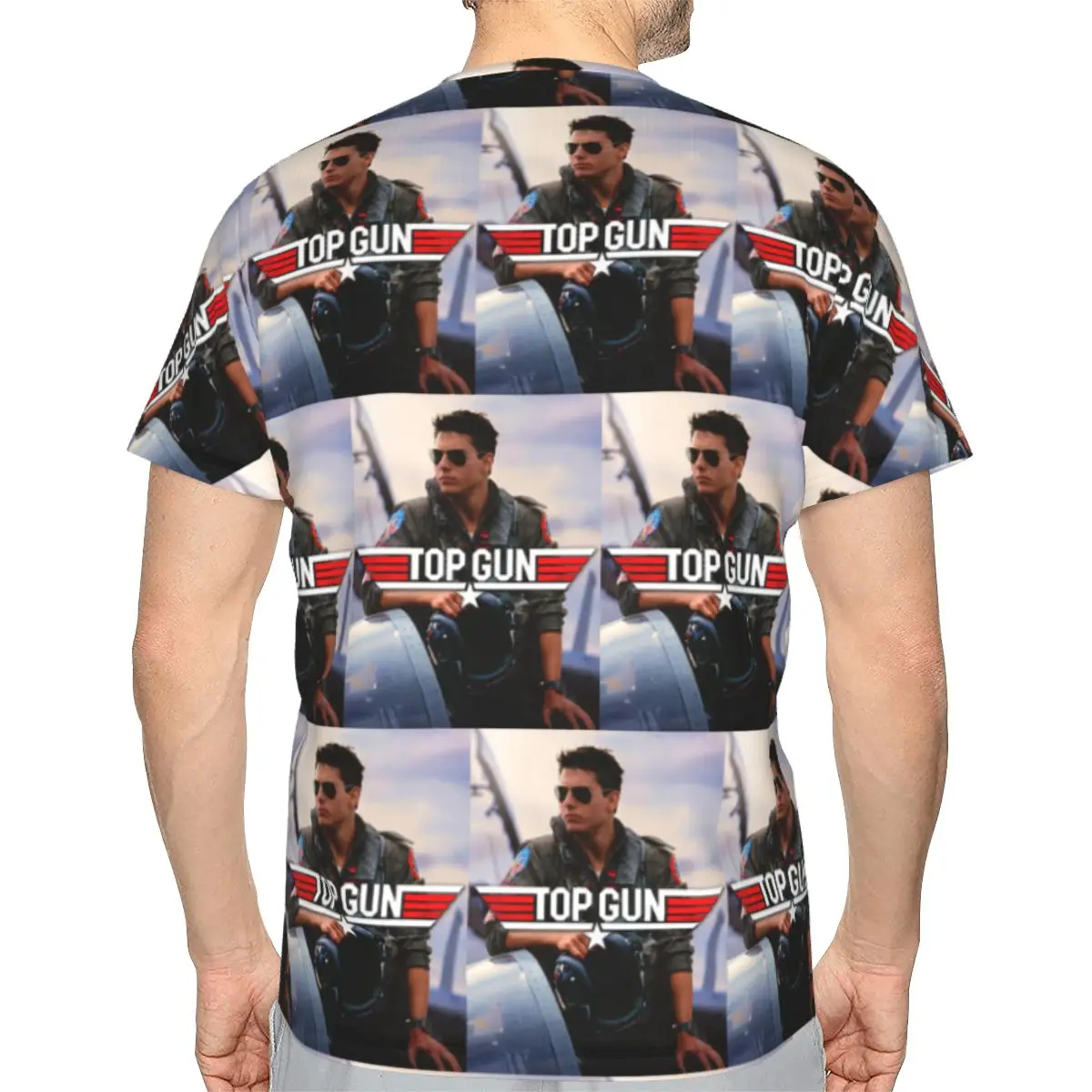 Top Gun Tom Cruise Maverick 100% Cotton T-Shirt Men'sFashion T Shirts Men Crew Neck Short Sleeve