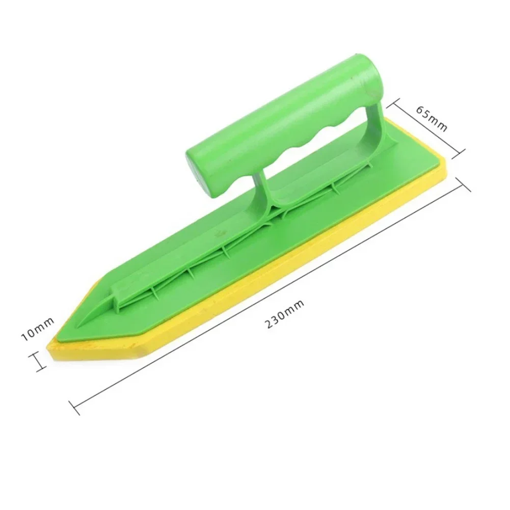 Imagem -05 - Espátula para Calafetagem de Azulejos Alvenaria Mão Construtores Esponja Alça Verde Balde de Reboco 230x65x10 mm