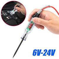 6/12/24V Car Truck Voltage Circuit Tester Digital Display Auto Car Diagnostic Probe Test Pen Car Circuit Tester Auto Repair Tool