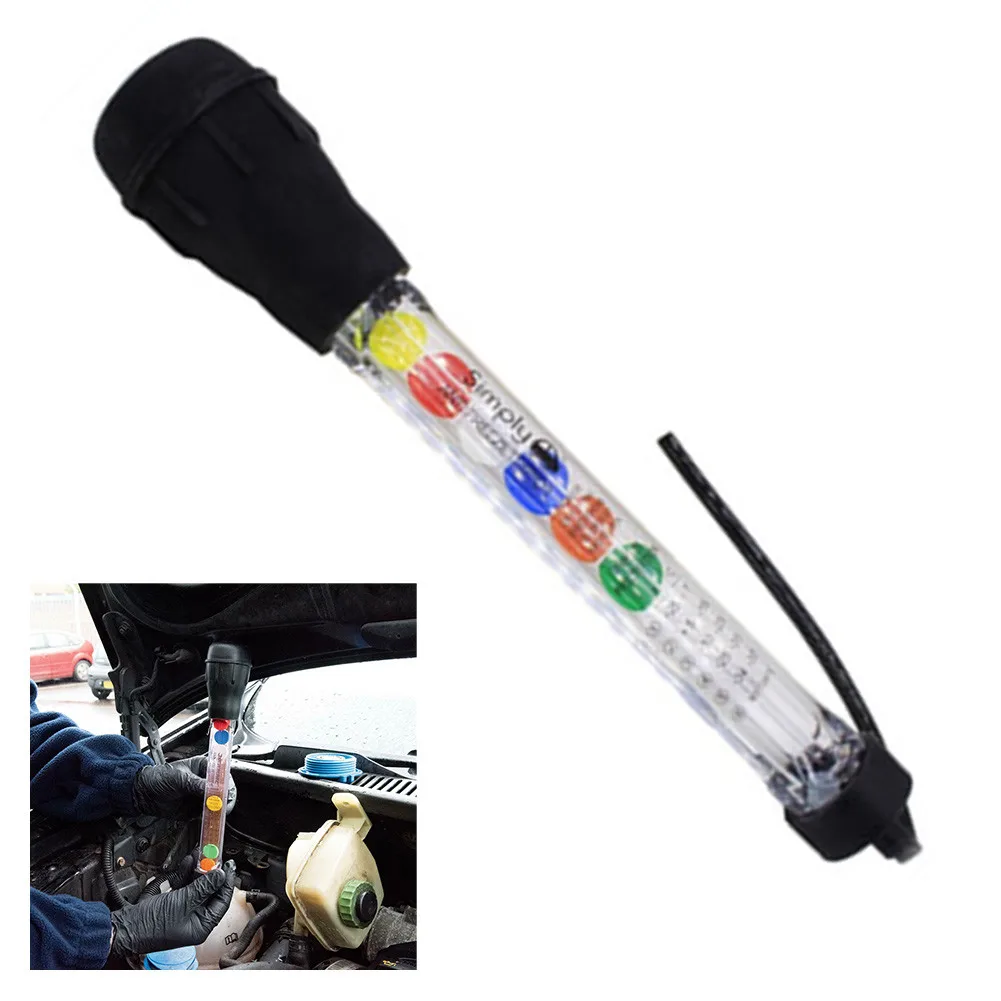 1 X Antifreeze Tester Car Van Coolant Radiator Easy Read Temperature Automobiles Accessories Rubber Antifreeze Tester