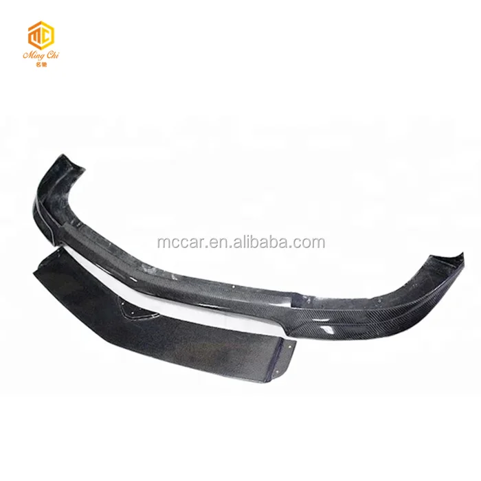 RZ Style Carbon Fiber  W204 C63 Front Lip for  W204 C63 507  Bumper separator W204 C63 Front Lip