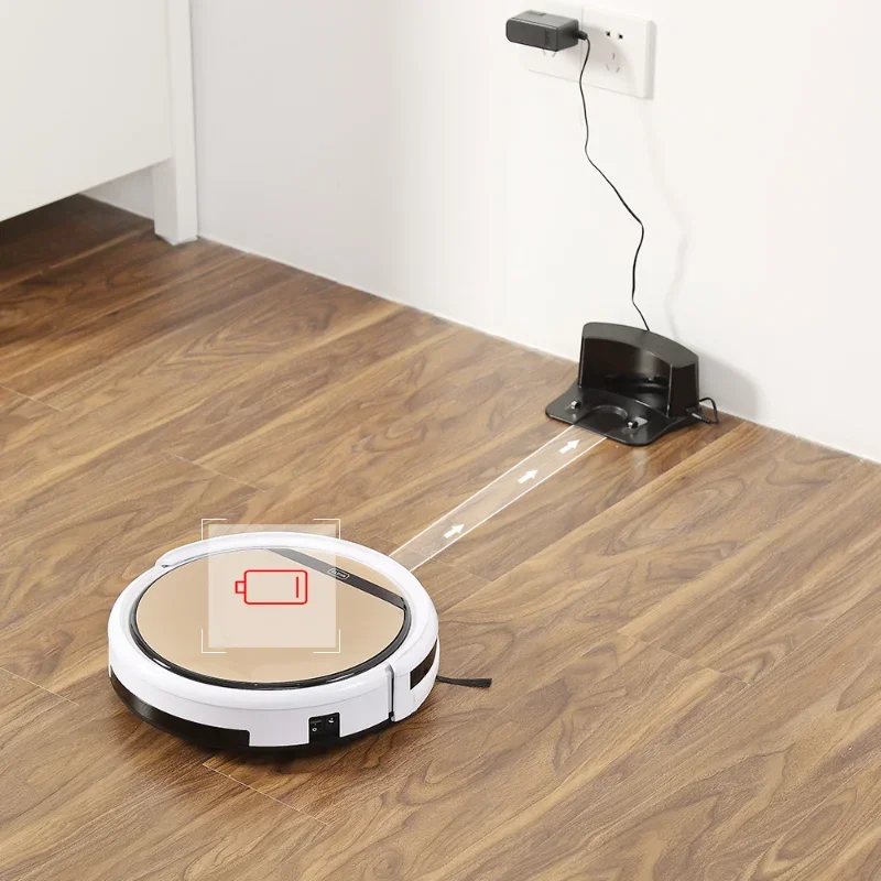 Original ILIFE V5S Pro Ultra Thin Robot Vacuum Cleaner Wet Mopping Pet Hair and Hard Floor Automatic Powerful Suction