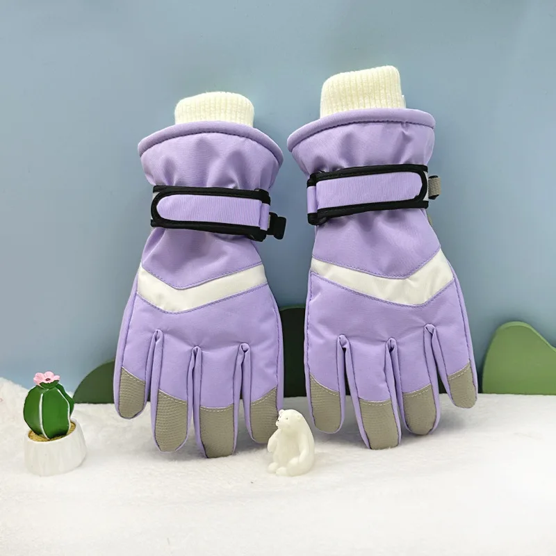 Children's Gloves Children's Warm Gloves Children's Ski Gloves Children's Gloves Warm Fleece Thickened Touchscreen Outdoor Glove