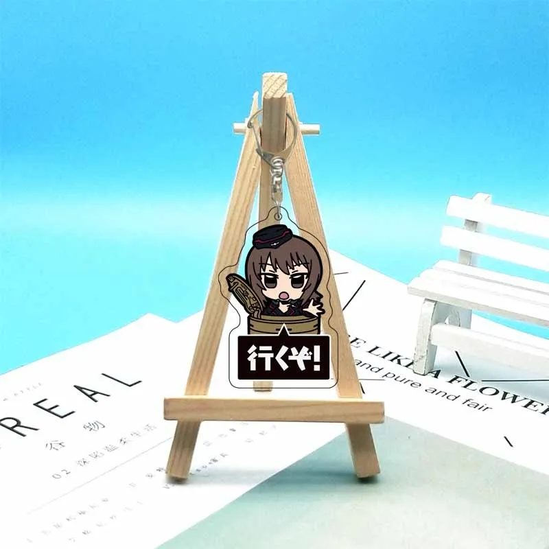 Girls und Panzer 6CM key rings llavero  keychain