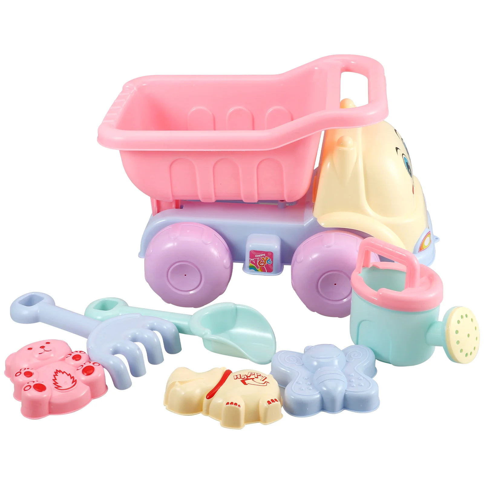 7-częściowy zestaw do zabawy na plaży dla dzieci, łopatka do piasku, wywrotka, kreatywne narzędzia do piasku, idealny prezent do zabawy na świeżym powietrzu, zestaw do zabawy na plaży