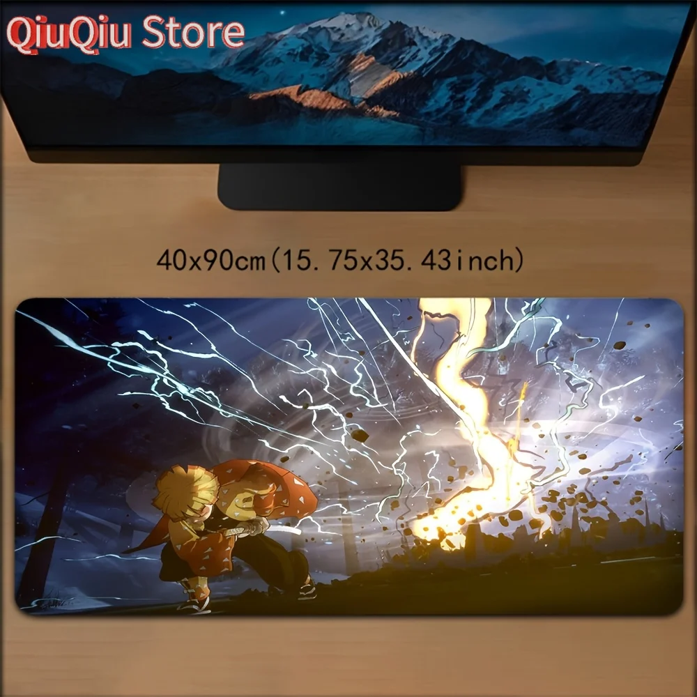 

D-Demon S-Slayer Anime Gaming Mouse Pad - Large Non-Slip Rubber Desk Mat with Vibrant Character Artwork, Durable Office & Gaming